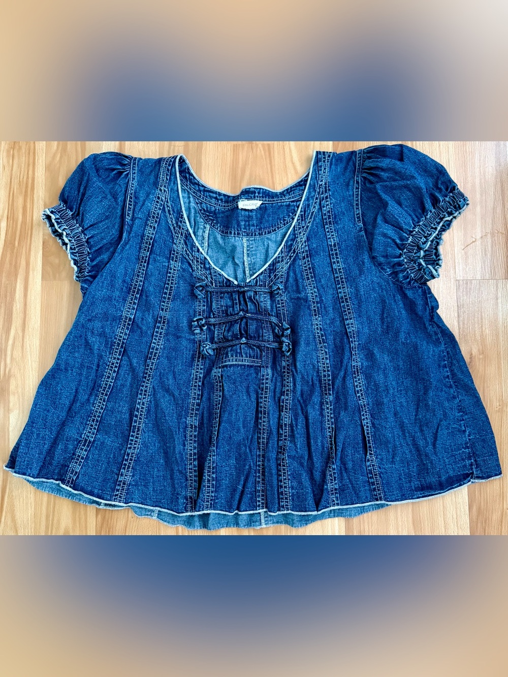 Anthropologie Pilot Denim Swing Blouse